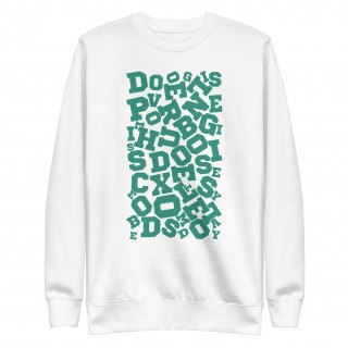Buy a warm sweatshirt with an Alphabet print